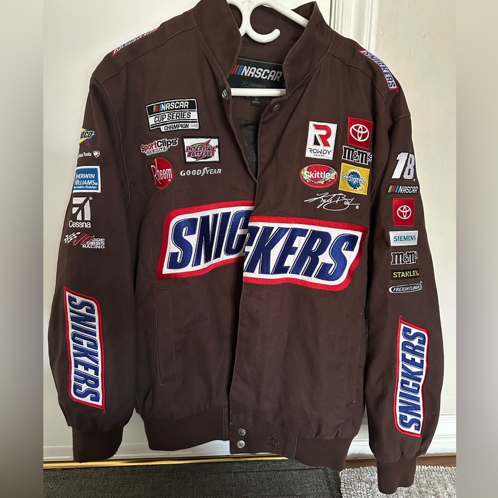 Snickers NASCAR Racing Bomber Jacket Adult Small